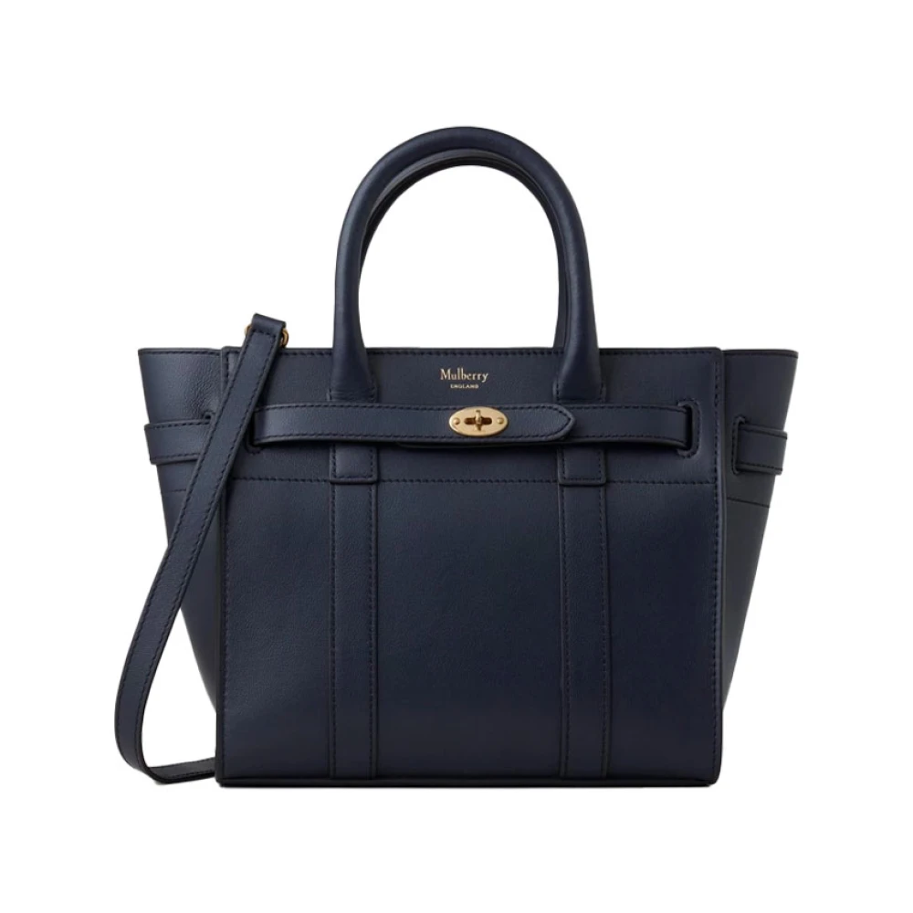 Mulberry Nacht Hemel Rits Tote Tas Blue Dames