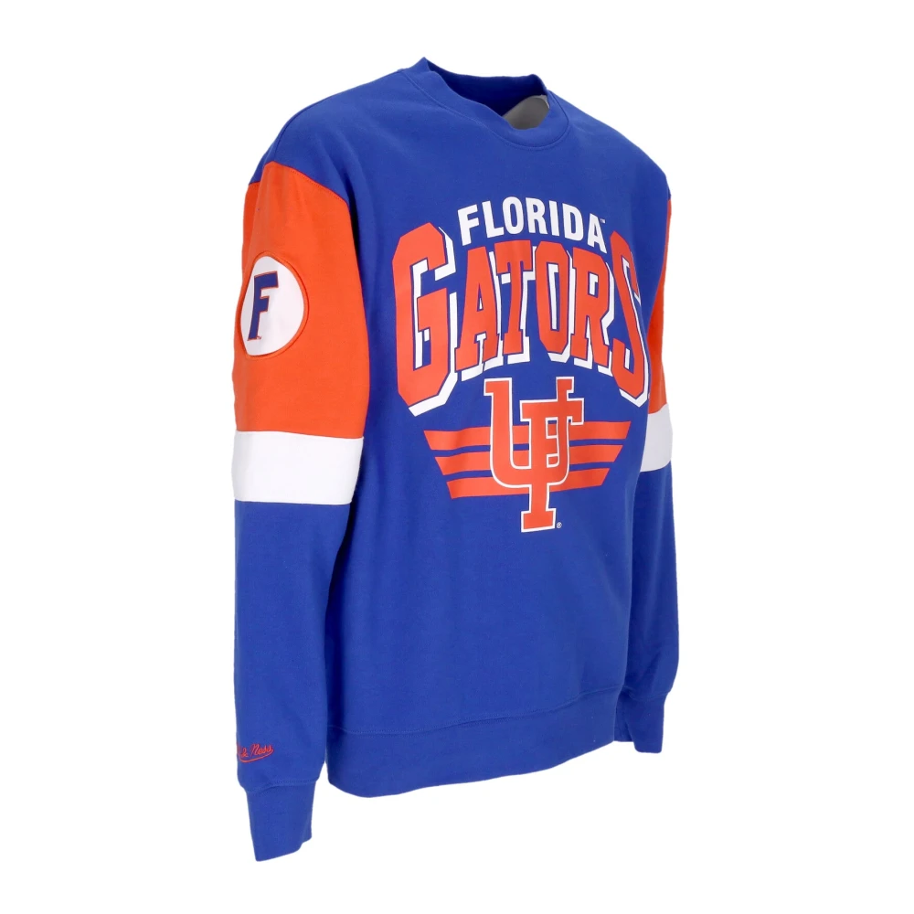 Mitchell & Ness Florida Gators Crewneck Sweatshirt Blue Heren