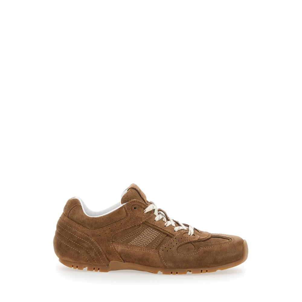 Alohas Brown Low Top Trainers With Logo - Female - Sneakers - Brown - 8 Uk - Shoes