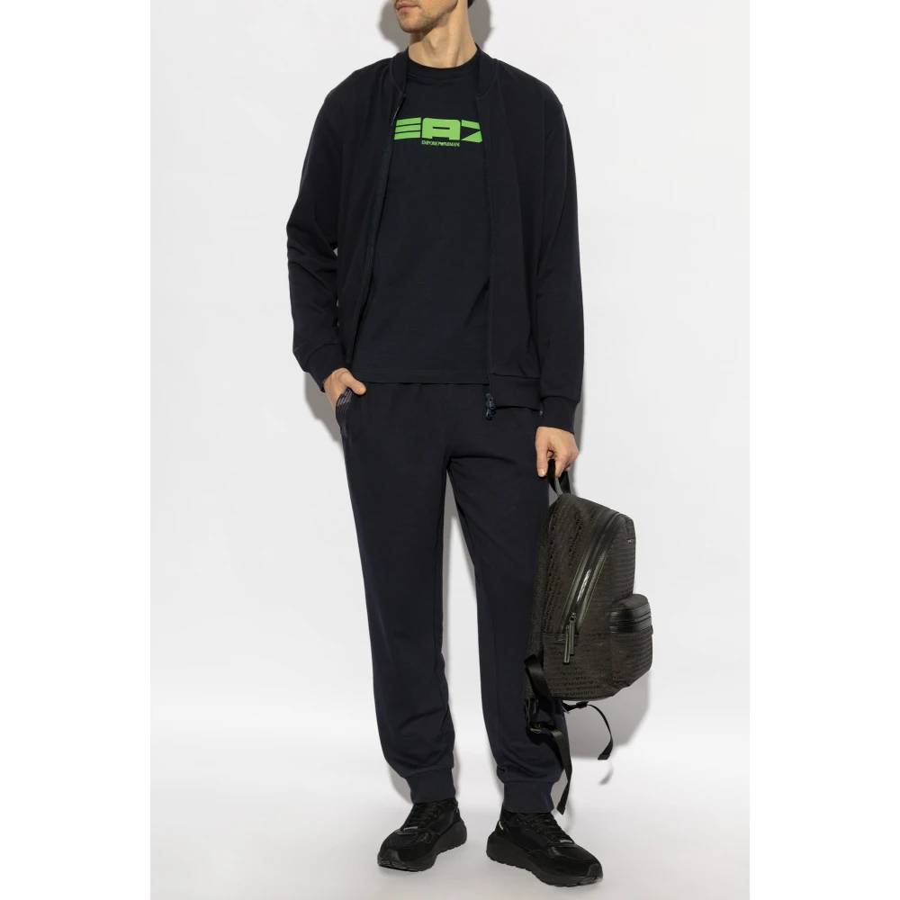 Emporio Armani Set: Sweatshirt en Sweatpants Black Heren