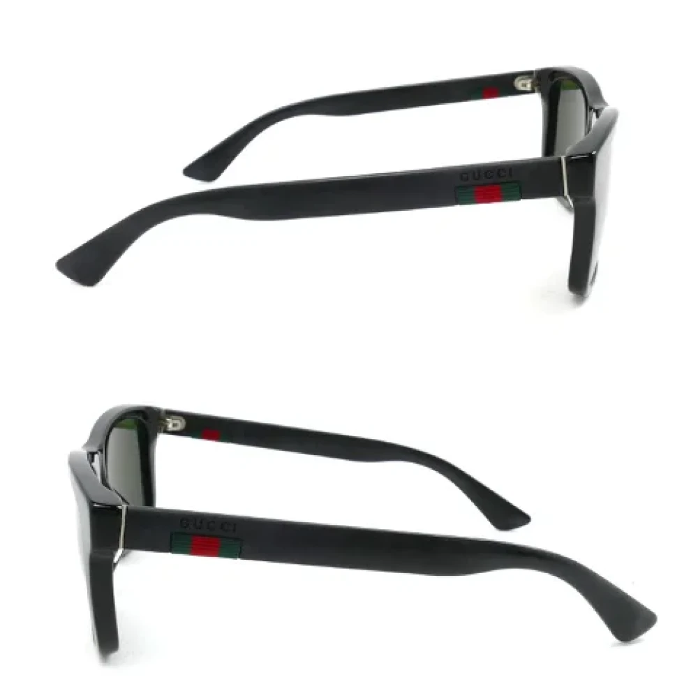 Gucci Vintage Pre-owned Plastic sunglasses Black Dames