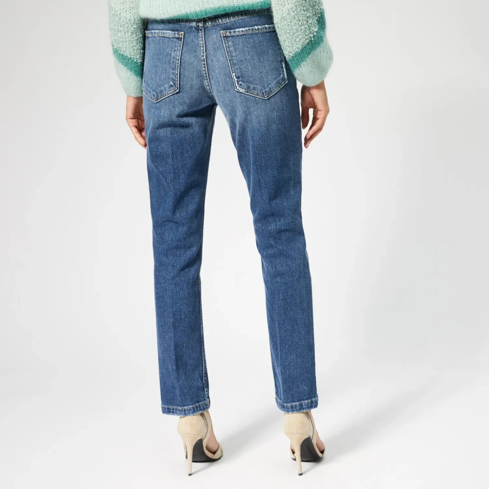 Frame Stijlvolle Slim-Fit Jeans Blue Dames