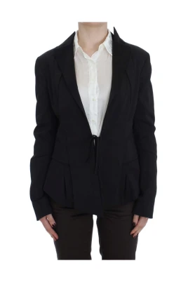 Elegant Svart Stretch Blazerjacka