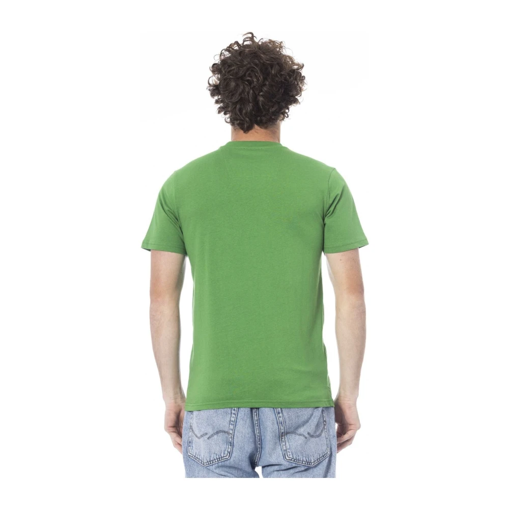 Cavalli Class Effen T-shirt met korte mouwen Green Heren