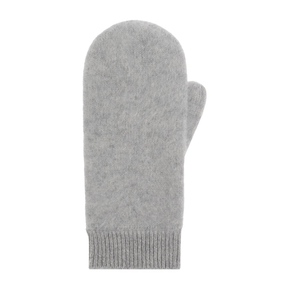 Lisa Yang Handschoenen Geborstelde Wanten Gray Dames