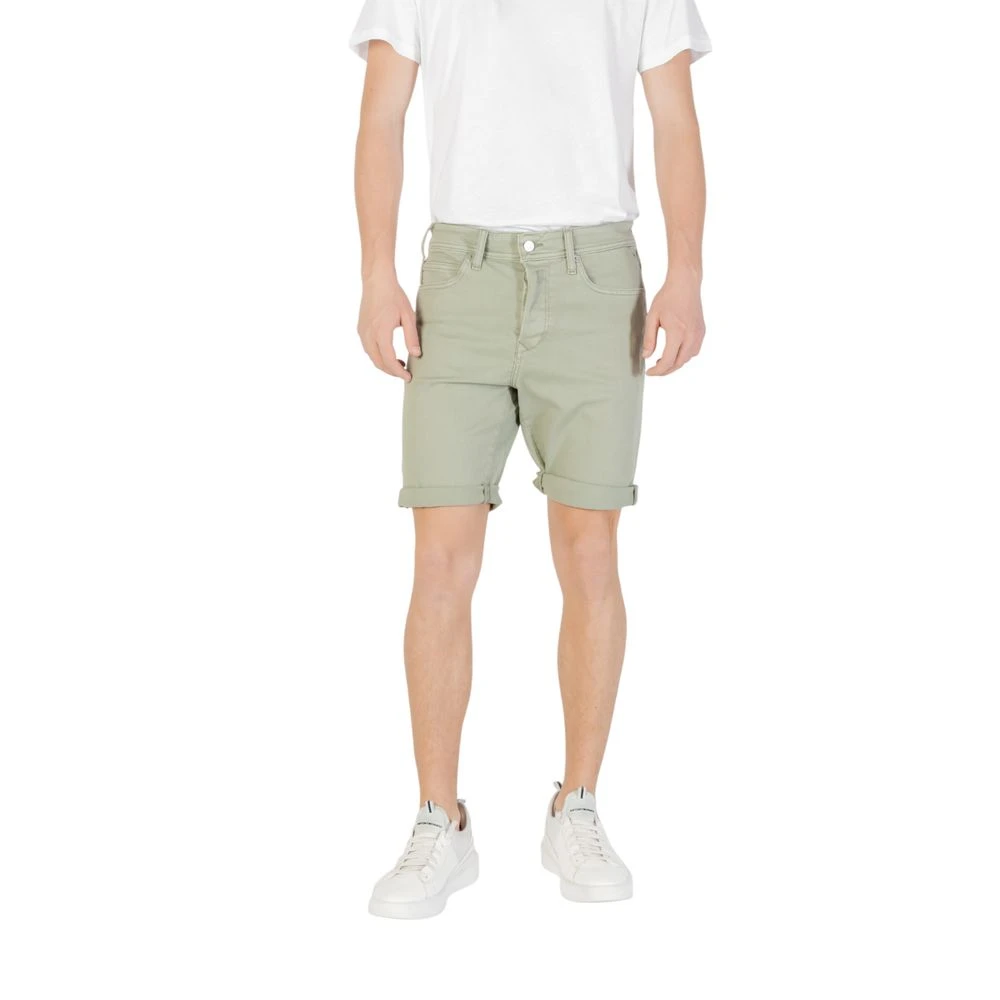 Replay Uomo Verde Pantaloncini, W31, New,