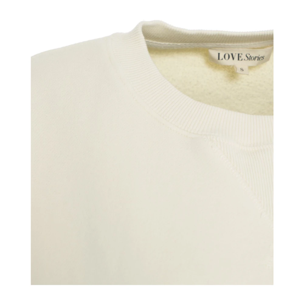 love stories Witte Sloane Sweatshirt Casual Mode Beige Dames