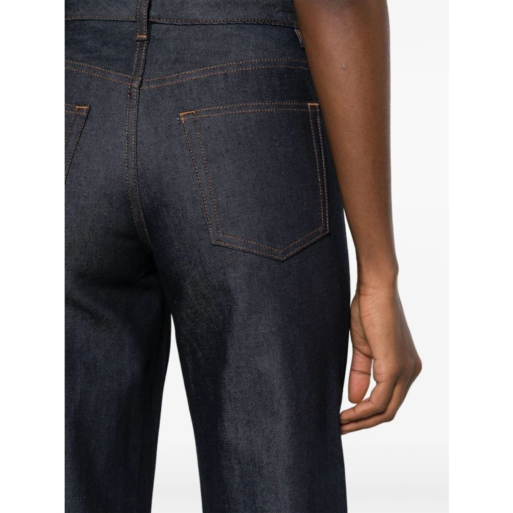 A.p.c. Wijde donkere denim jeans Black Dames