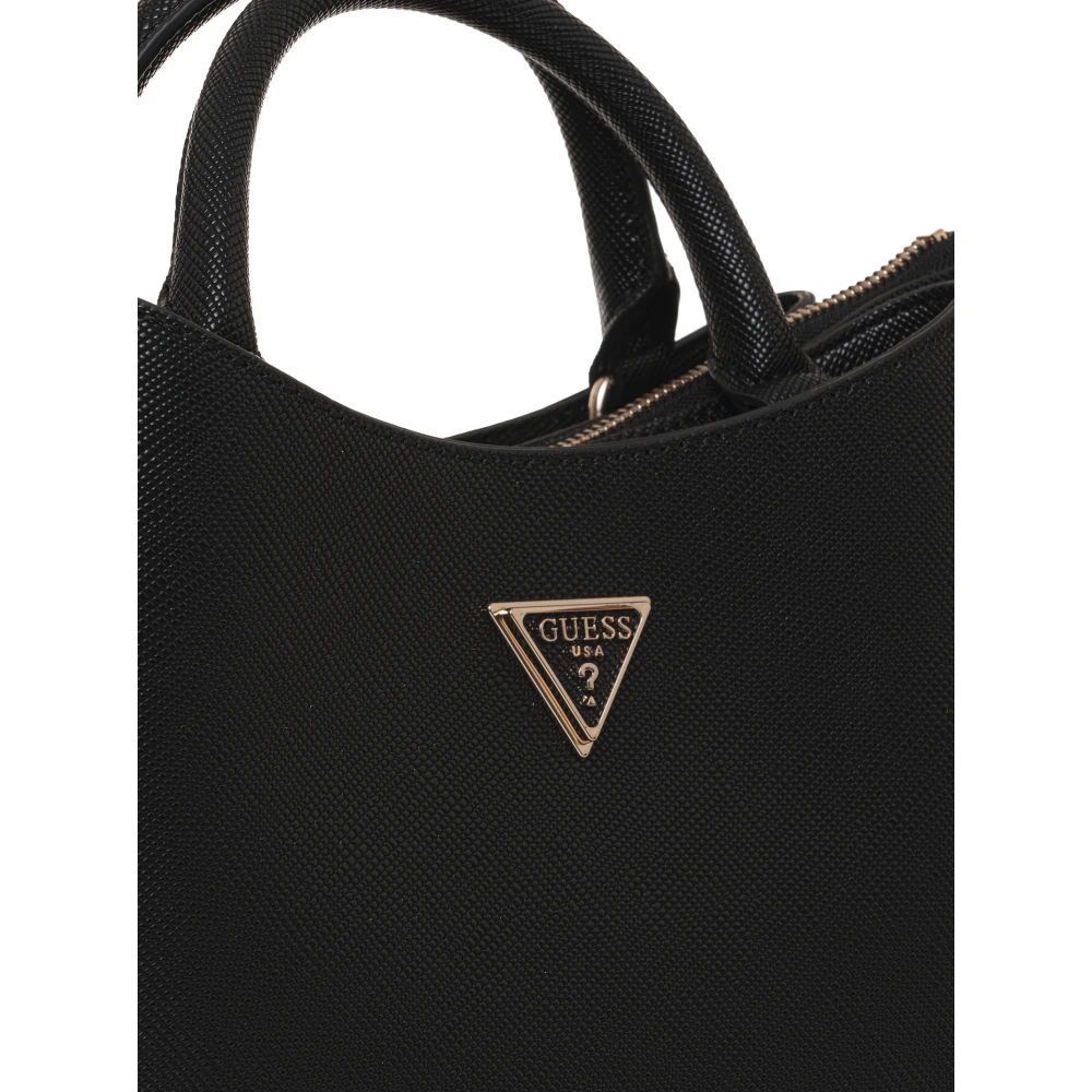 Guess Eco Gloriana Handtas met Klepsluiting Black Dames