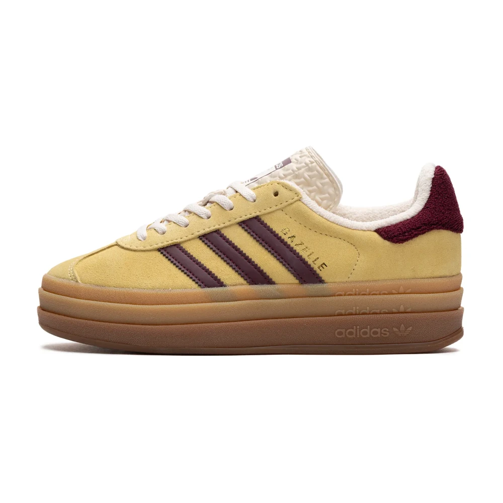 Adidas Women's Beige Gazelle Bold Trainers - Skateboarding - 7 Uk - Sport
