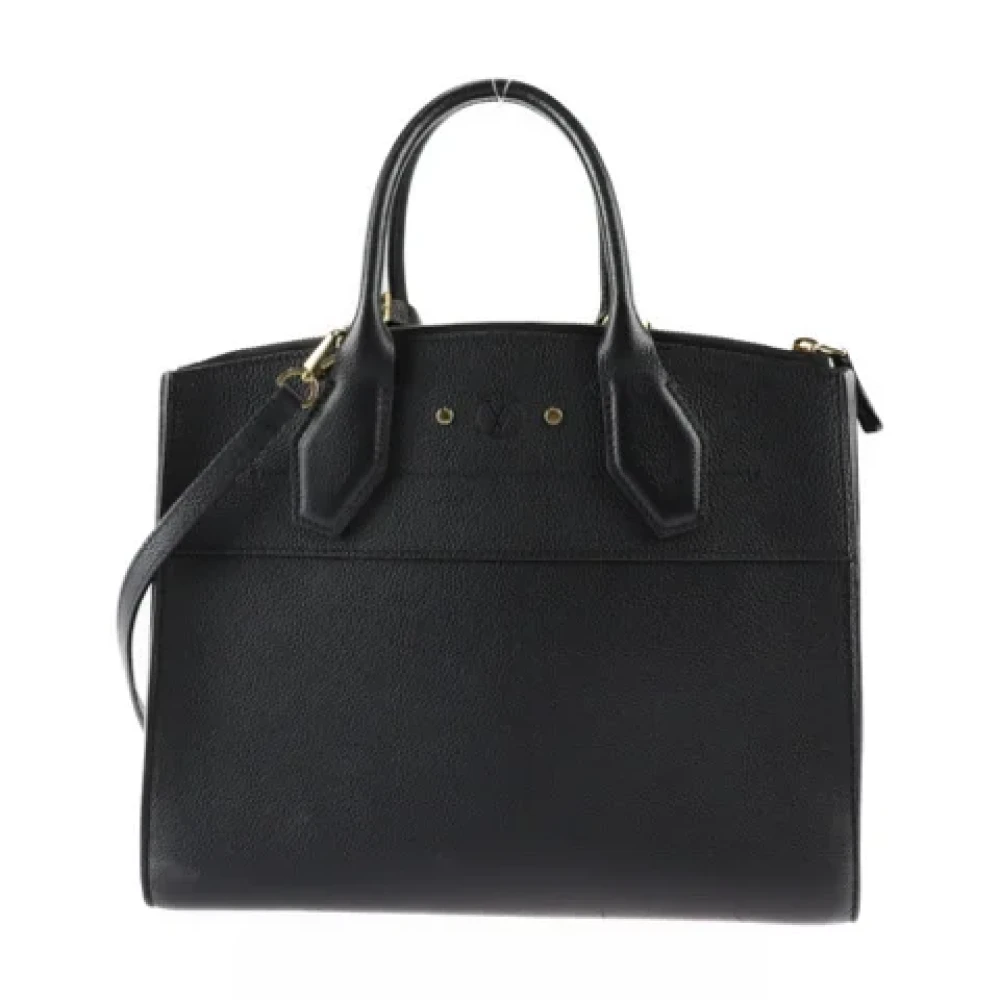 Louis Vuitton Vintage Pre-owned Leather handbags Black Dames