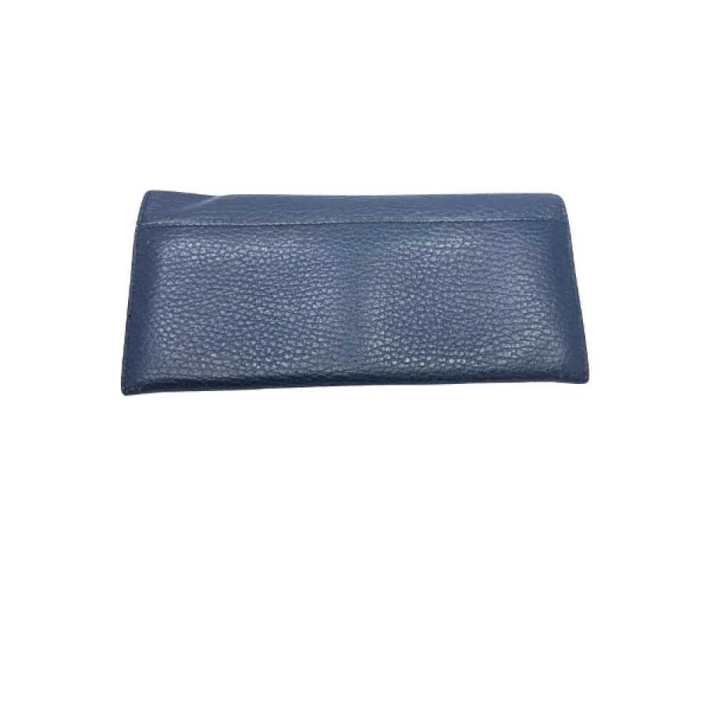 Gucci Vintage Pre-owned Leather wallets Blue Heren