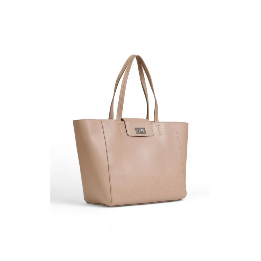 Calvin Klein Beige Polyester Handtas Dames Collectie Beige Dames