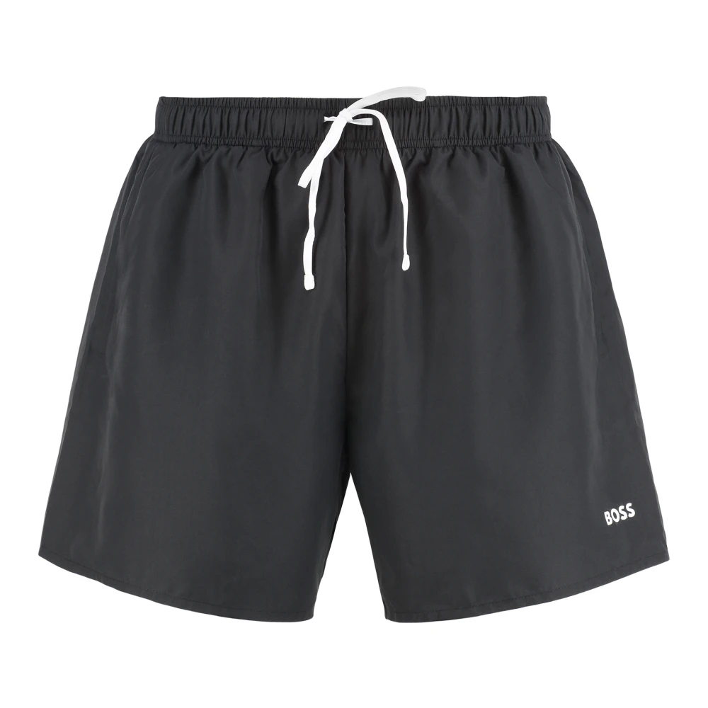 Hugo Men's Black Beach Set With Swim Shorts And Towel - Beachwear - S - Swimwear