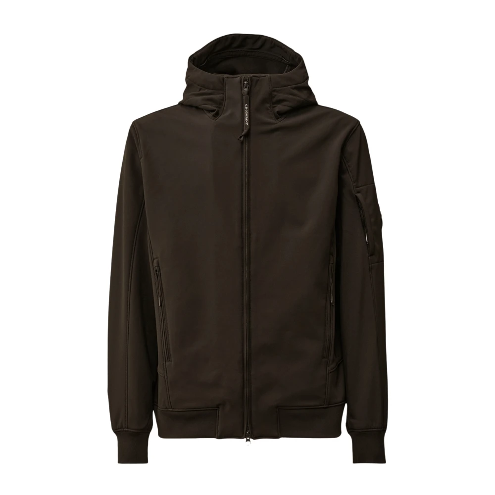 C.p. Company , Light Jackets, Male, Black, Xl, Shell-R Hooded Lens Jacket
