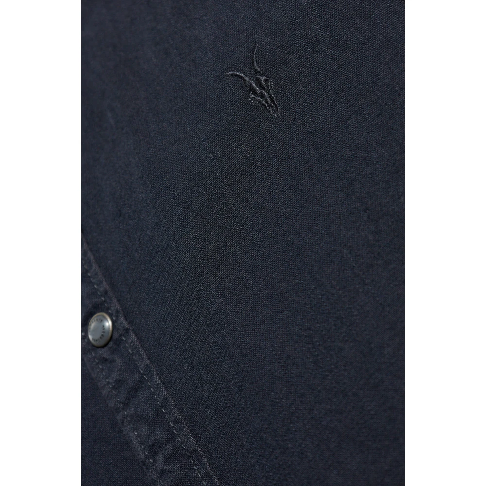 AllSaints Gleason Shirt Blue Heren