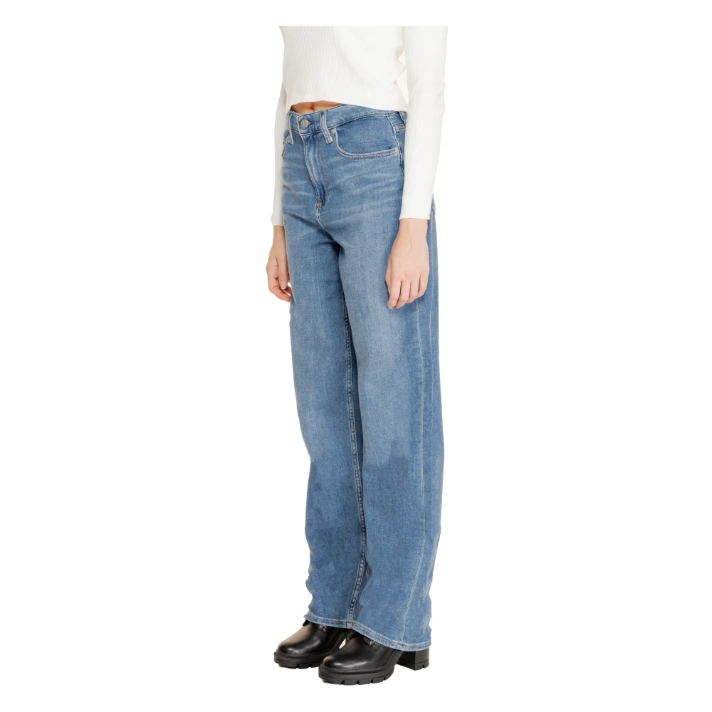 Calvin Klein High Rise Loose Jeans Herfst Winter Collectie Blue Dames