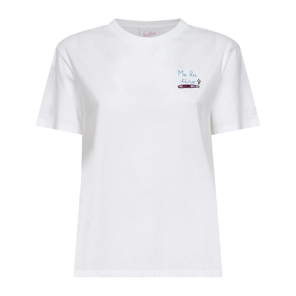 Mc2 Saint Barth White T-Shirts, Female, L, Emilie T-Shirt