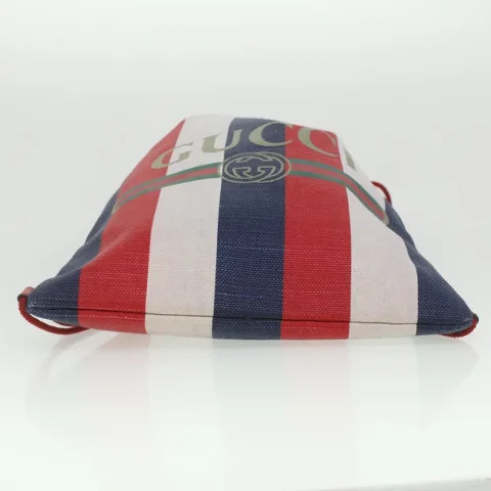 Gucci Vintage Pre-owned Canvas backpacks Red Dames