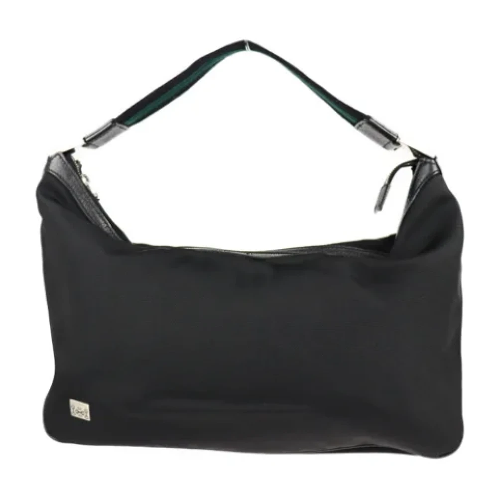 Gucci Vintage Pre-owned Canvas shoulder-bags Black Dames