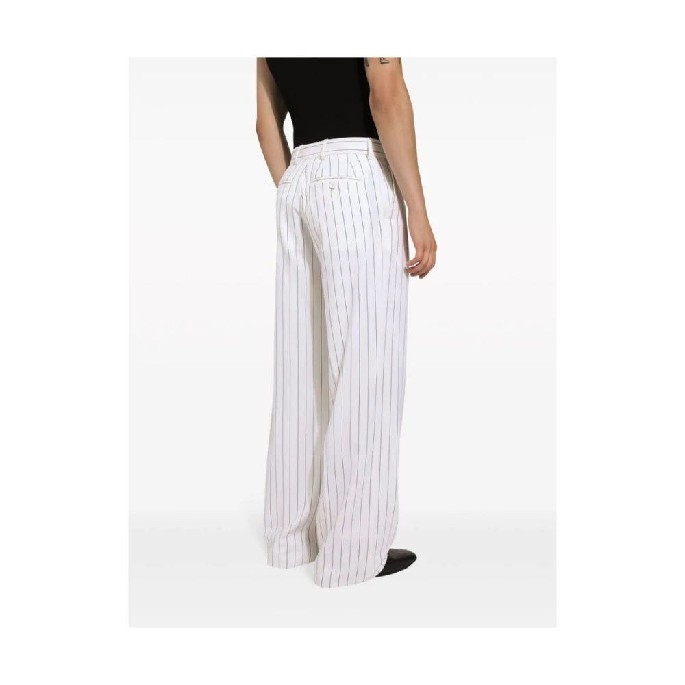 Dolce & Gabbana Straight Trousers White Heren