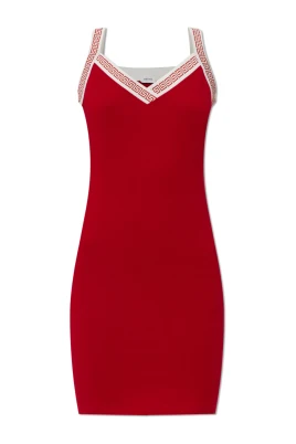 Jacquard Stretch Cotton-Jersey Miniklänning