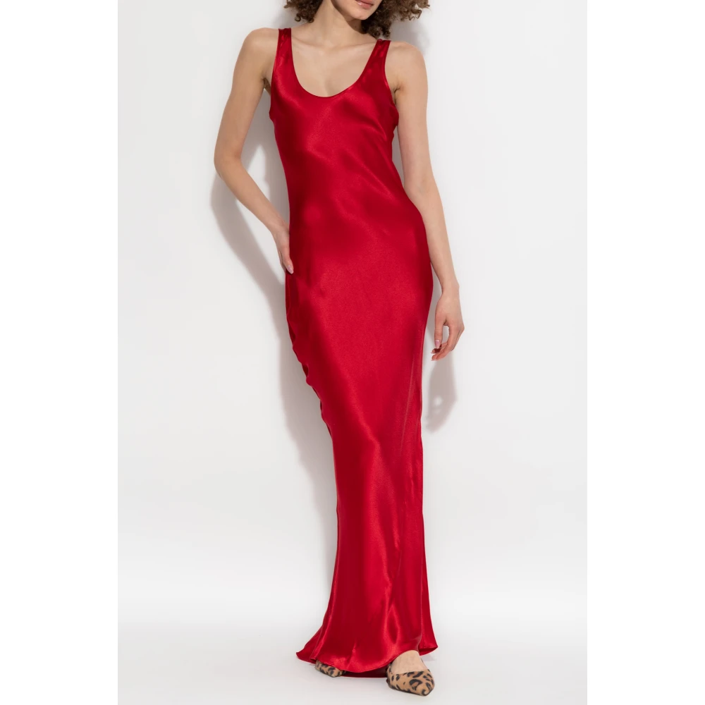 Anine Bing Zijden jurk 'Alison' Red Dames