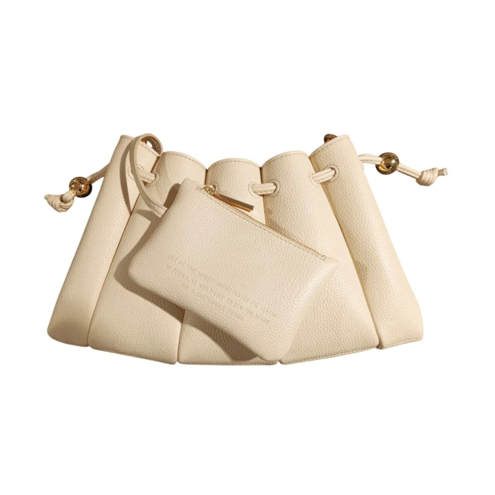 THEMOIRè Chique schoudertas met trekkoordsluiting Beige Dames