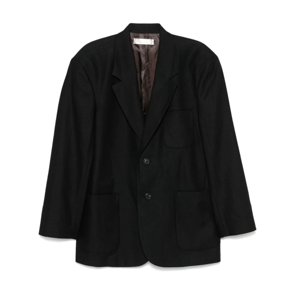 Our Legacy Zwart Canvas Embrace Blazer Black Heren