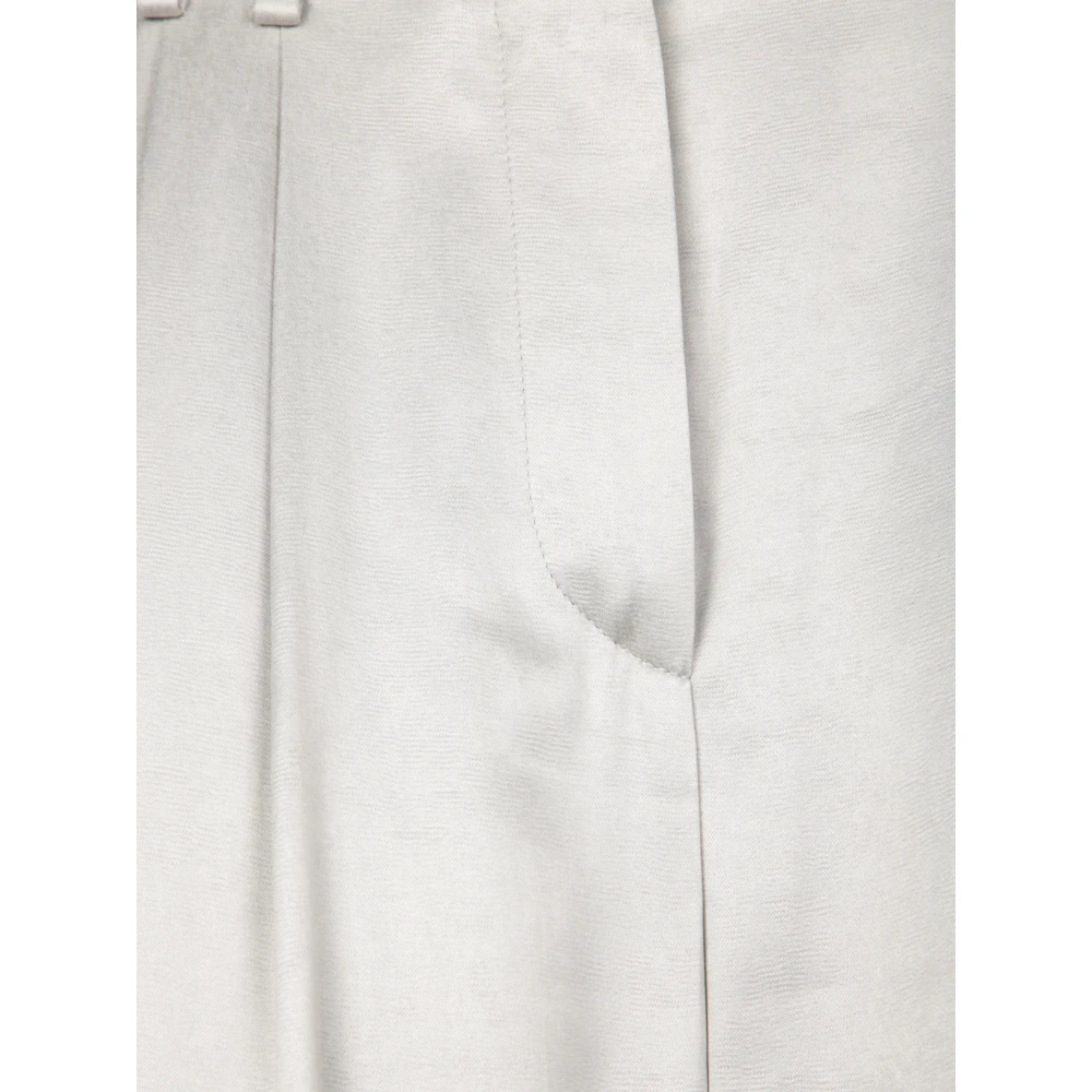 Giorgio Armani Elegante Wijde Broek Gray Dames