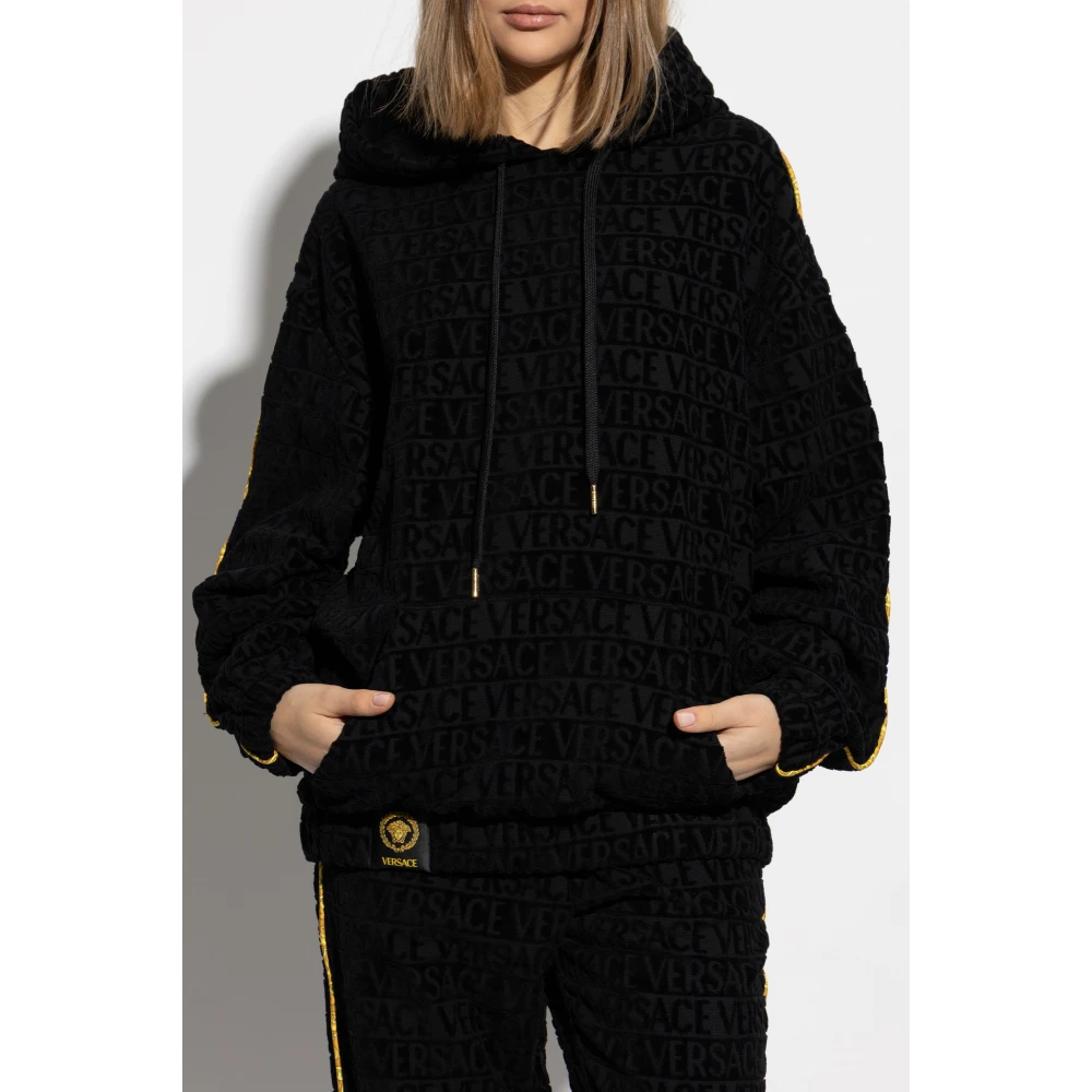 Versace Sweatshirt met logo Black Unisex