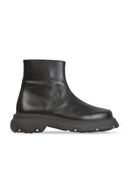 Svarta Veganläder Trucker Boots