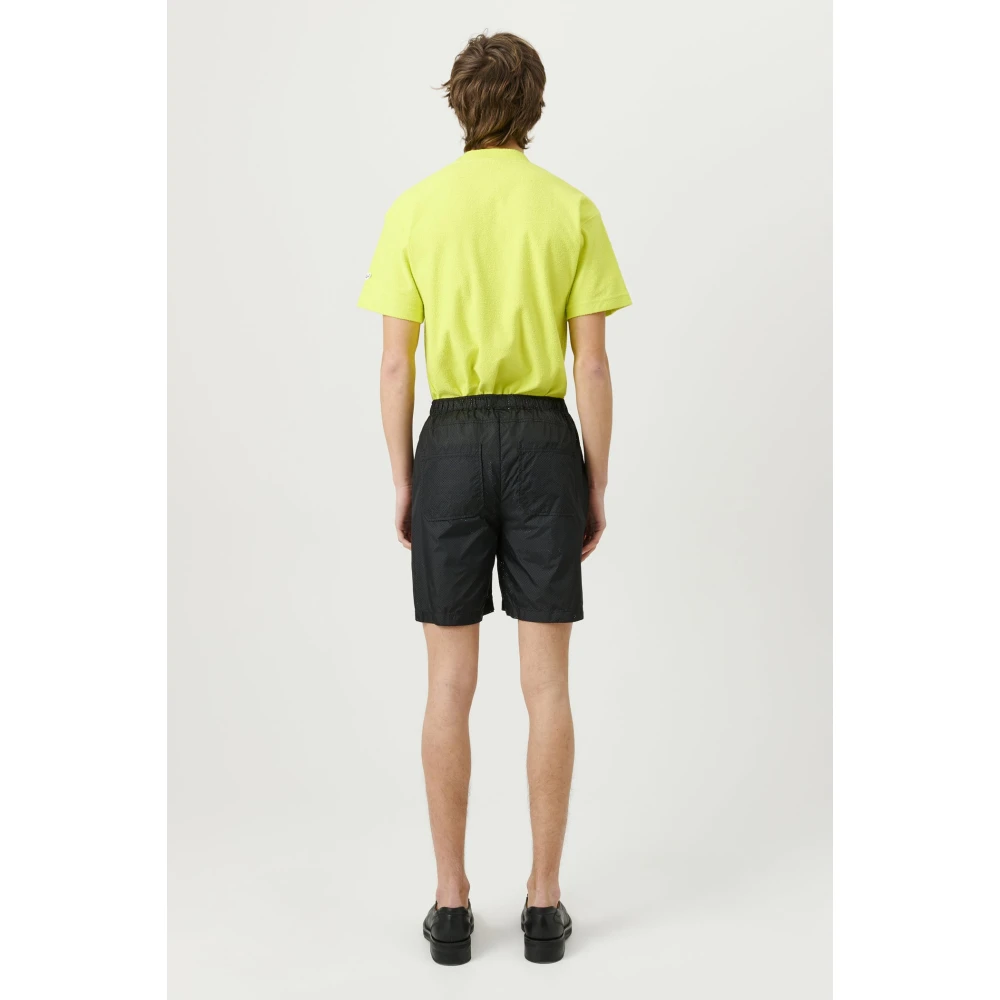 Soulland Sander geperforeerde shorts Black Unisex