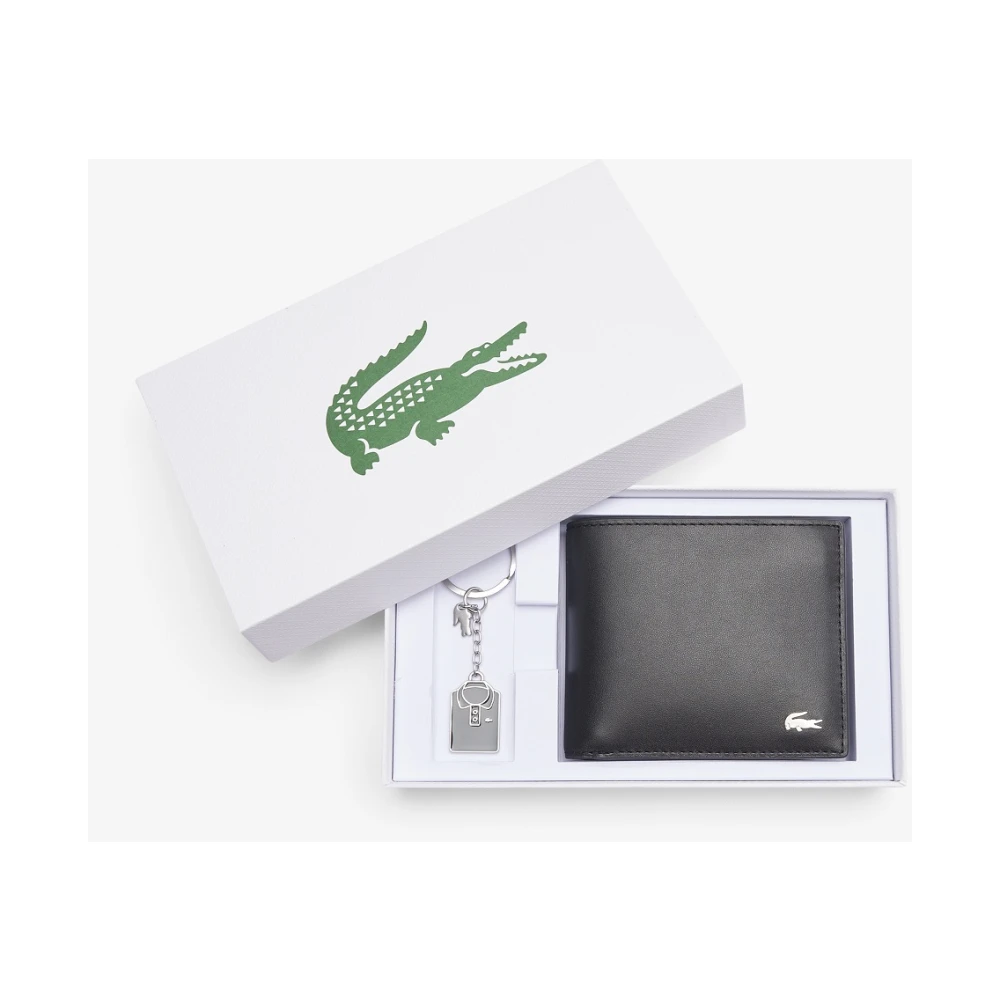 Lacoste Zwarte Portemonnee Black Heren
