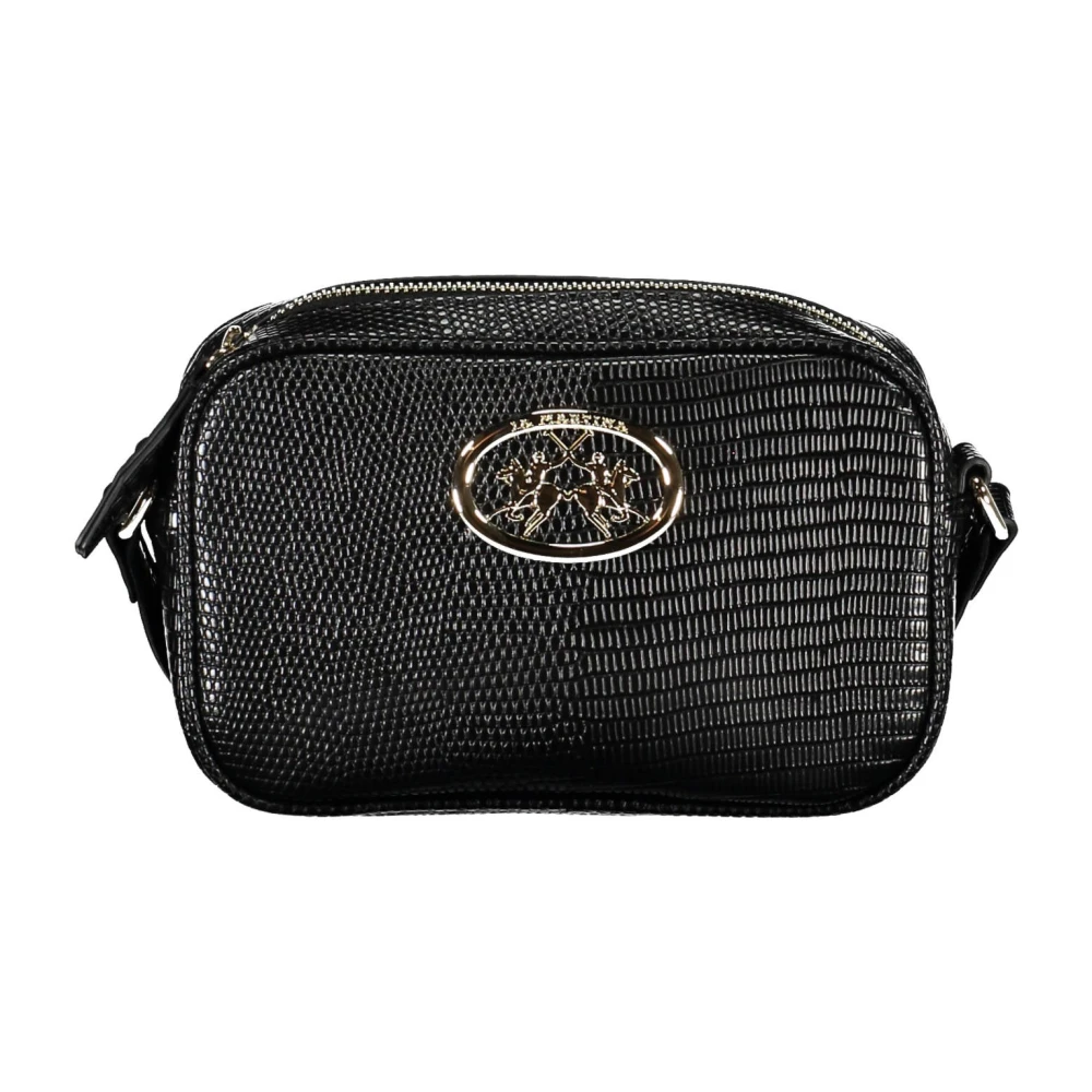 La Martina Women's Black Shoulder Bag With Zip