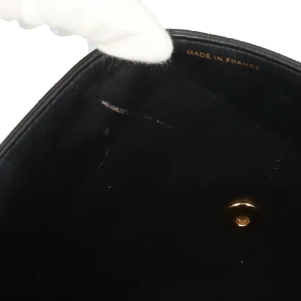 Chanel Vintage Pre-owned Leather shoulder-bags Black Dames