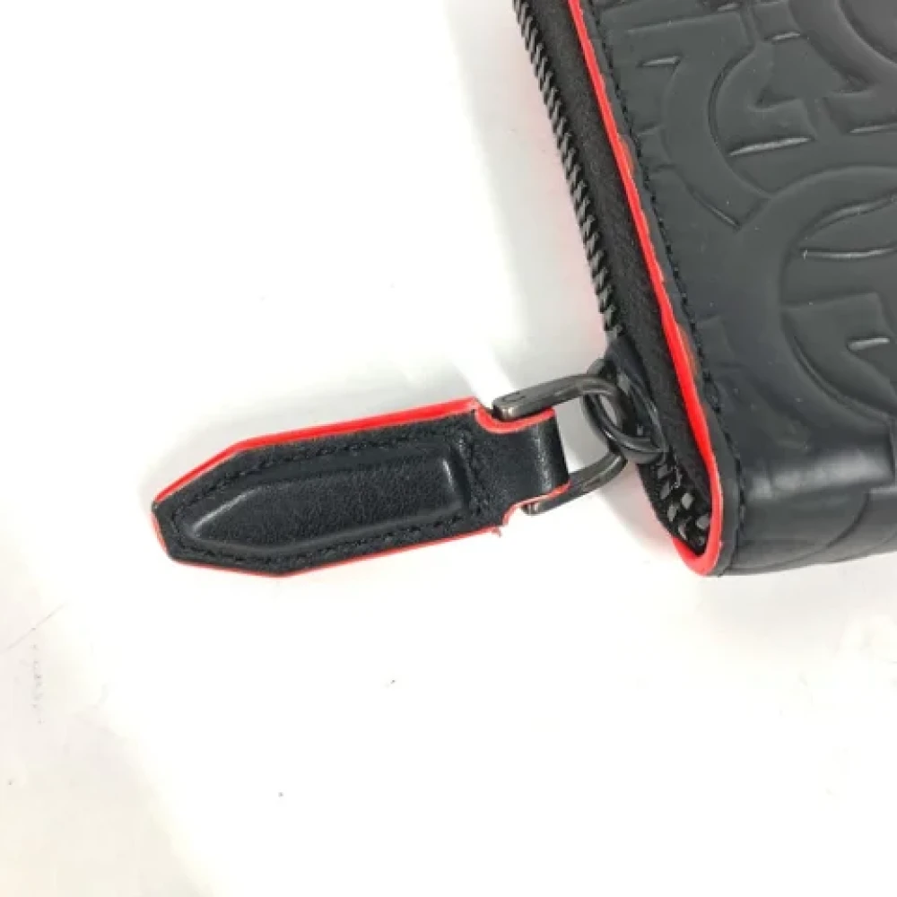 Salvatore Ferragamo Pre-owned Leather wallets Black Heren