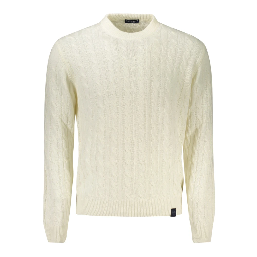North Sails Men's White Round-Neck Knitwear,, Clothing Medium