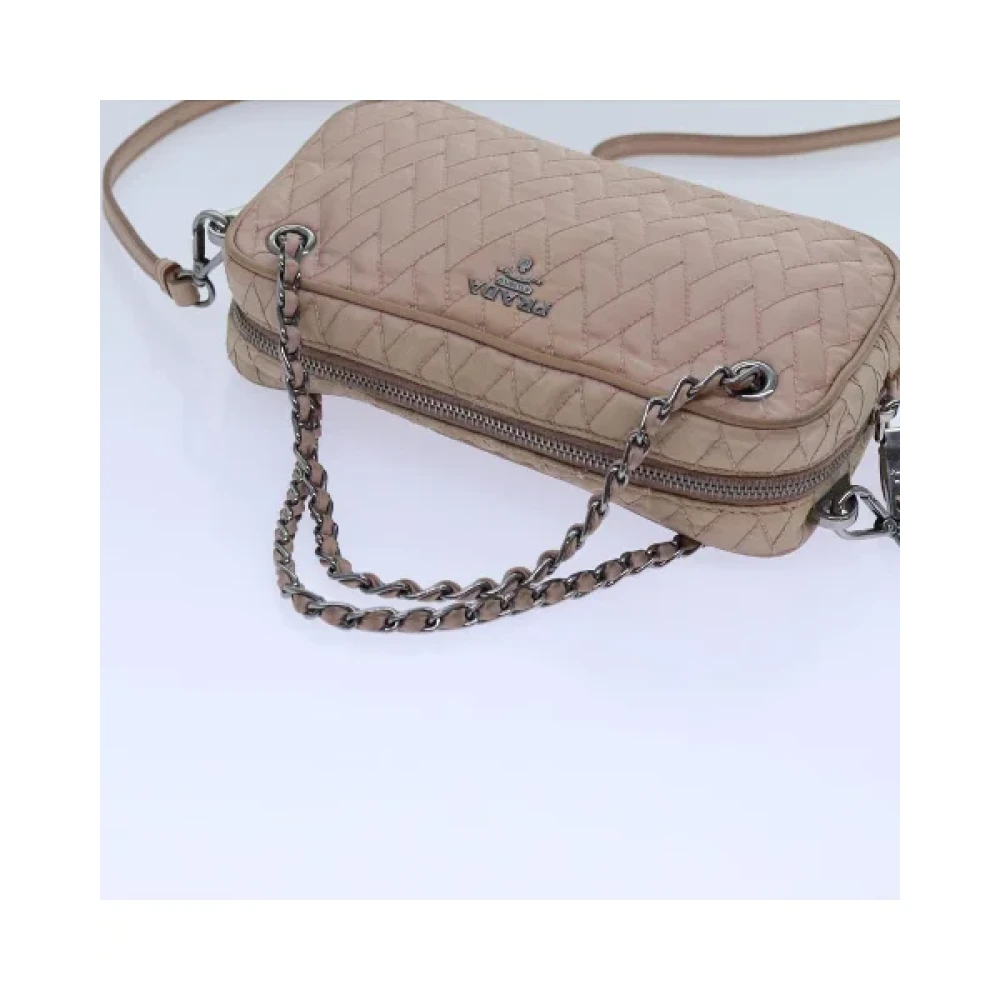 Prada Vintage Pre-owned Nylon handbags Pink Dames