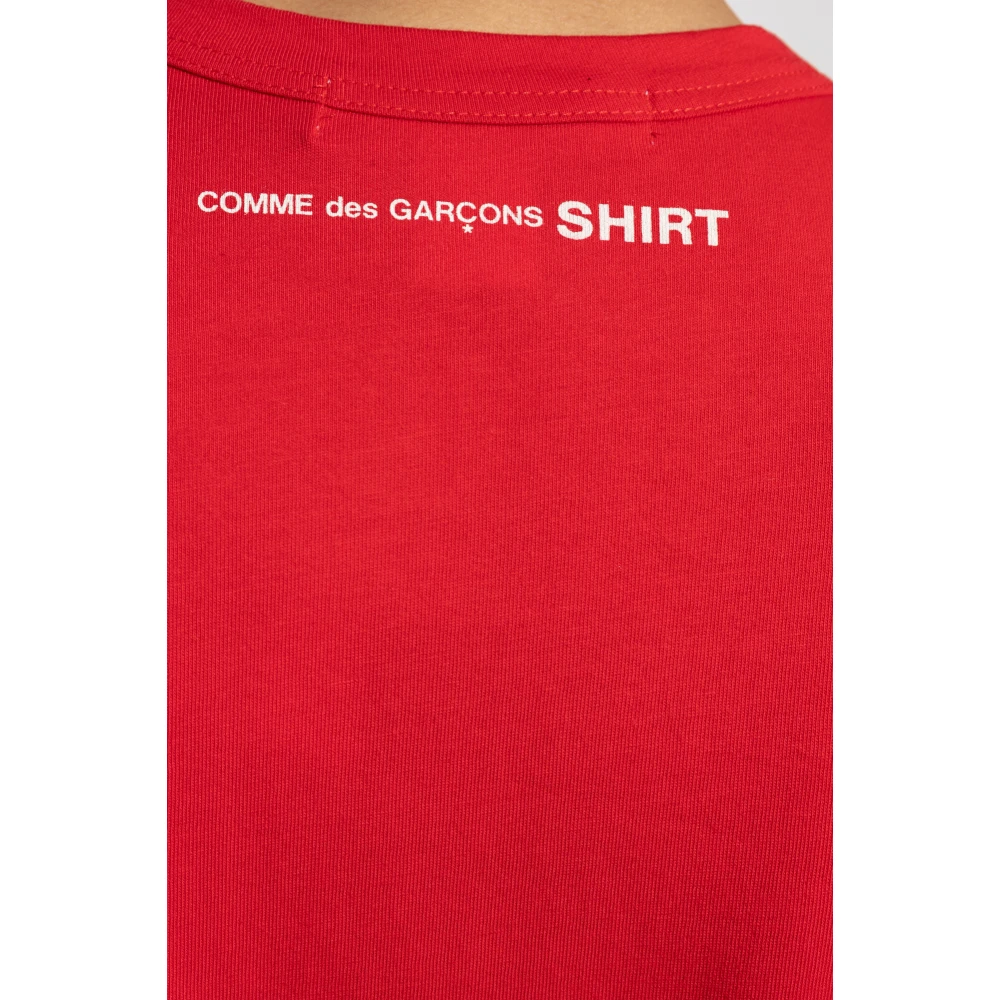 Comme des Garçons T-shirt met logo Red Heren
