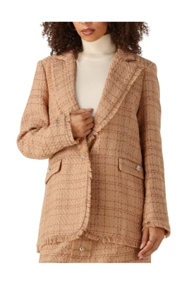 Elegant Kamel Blazer Jacka
