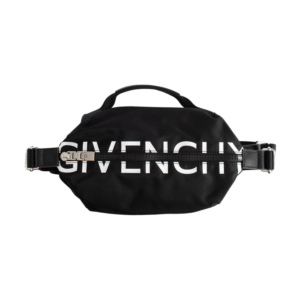 Givenchy Zwarte G-Zip Bumbag met Top Handvat Multicolor Heren
