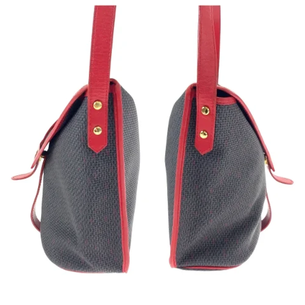 Yves Saint Laurent Vintage Pre-owned Canvas shoulder-bags Gray Dames