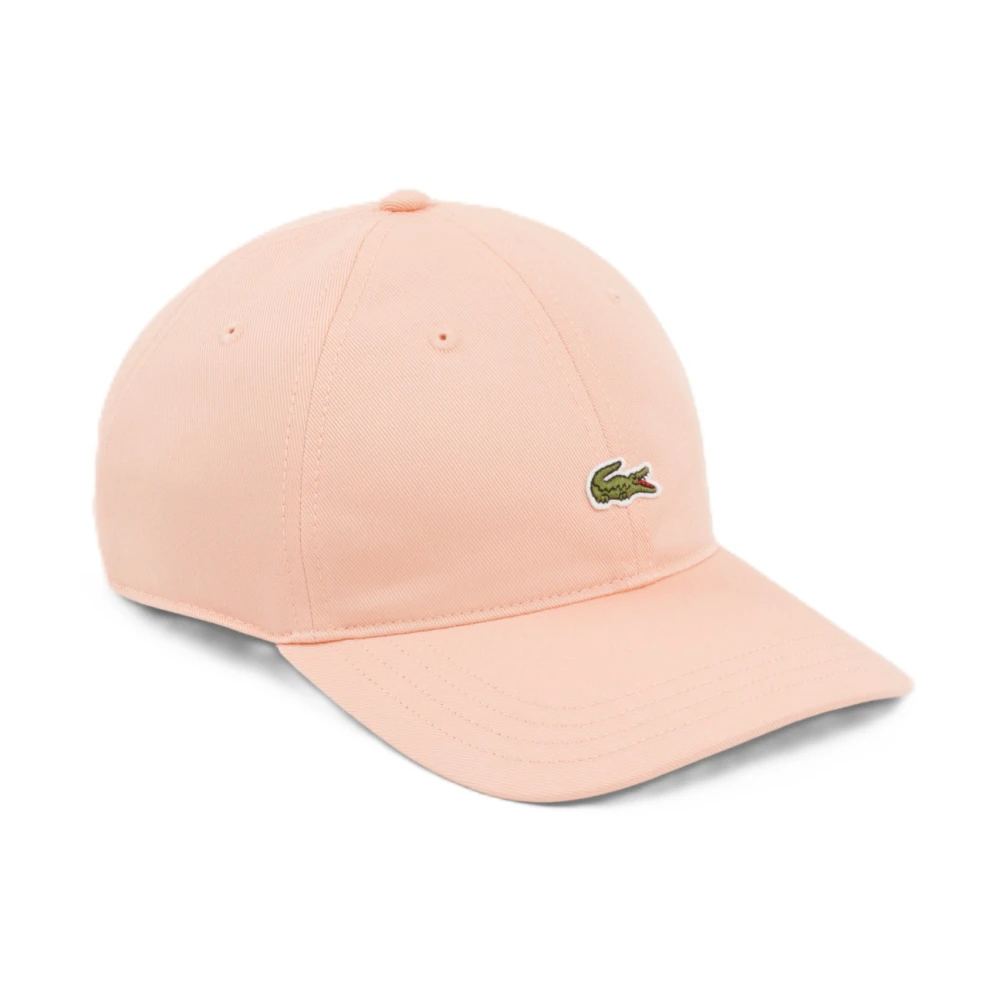 Lacoste Men's Pink Hats & Caps, One Size, Cotton Twill Cap