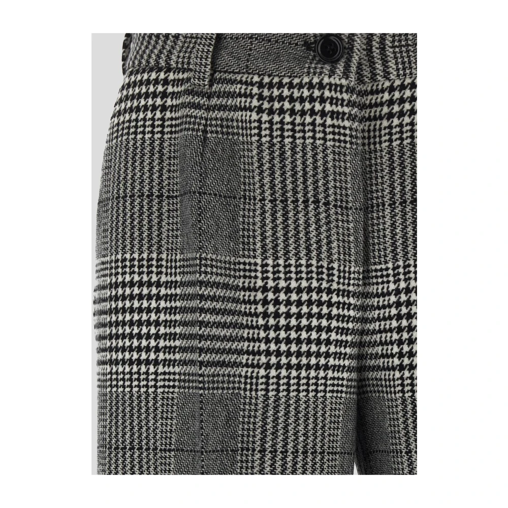 Dolce & Gabbana Wollen Straight Broek Gray Dames