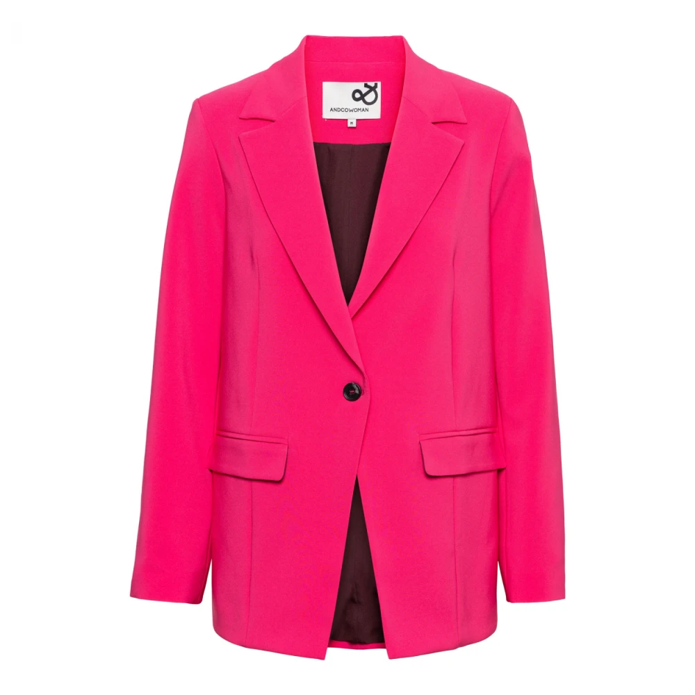 &Co Woman Blazer Bruin Pink Dames