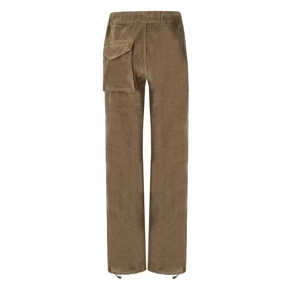Ganni Straight Trousers Brown Dames