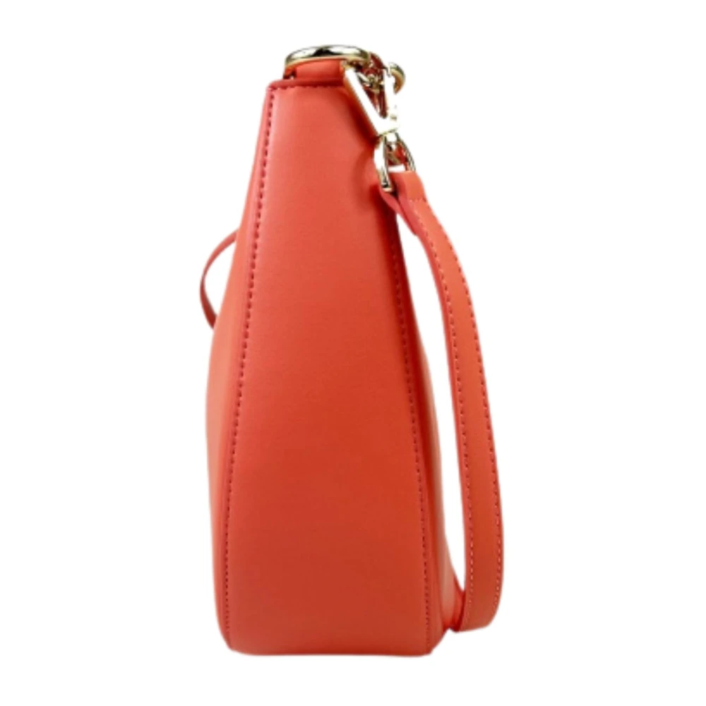 Twinset Koraalrode schoudertas met gouden accenten Red Dames