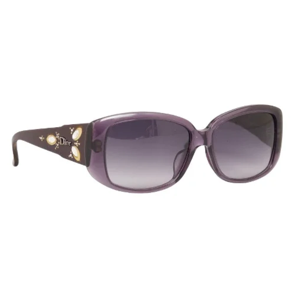 Dior Vintage Pre-owned Plastic sunglasses Purple Dames