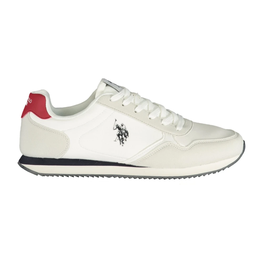 U.s. Polo Assn. Men's White Sneakers, 11 Uk, Sports Shoe